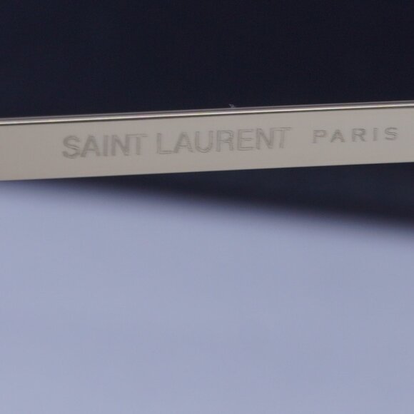 Saint Laurent SL250 SLIM 003 Round Sunglasses - Gold/Grey - Picture 9 of 11